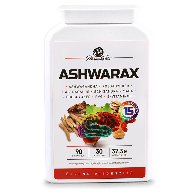 ASHWARAX szorongás, pánik, álmatlanság elleni étrend-kiegészítő, 3 x 90db